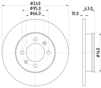 Compra Hoy Disco de freno HELLA 8DD 355 113-361